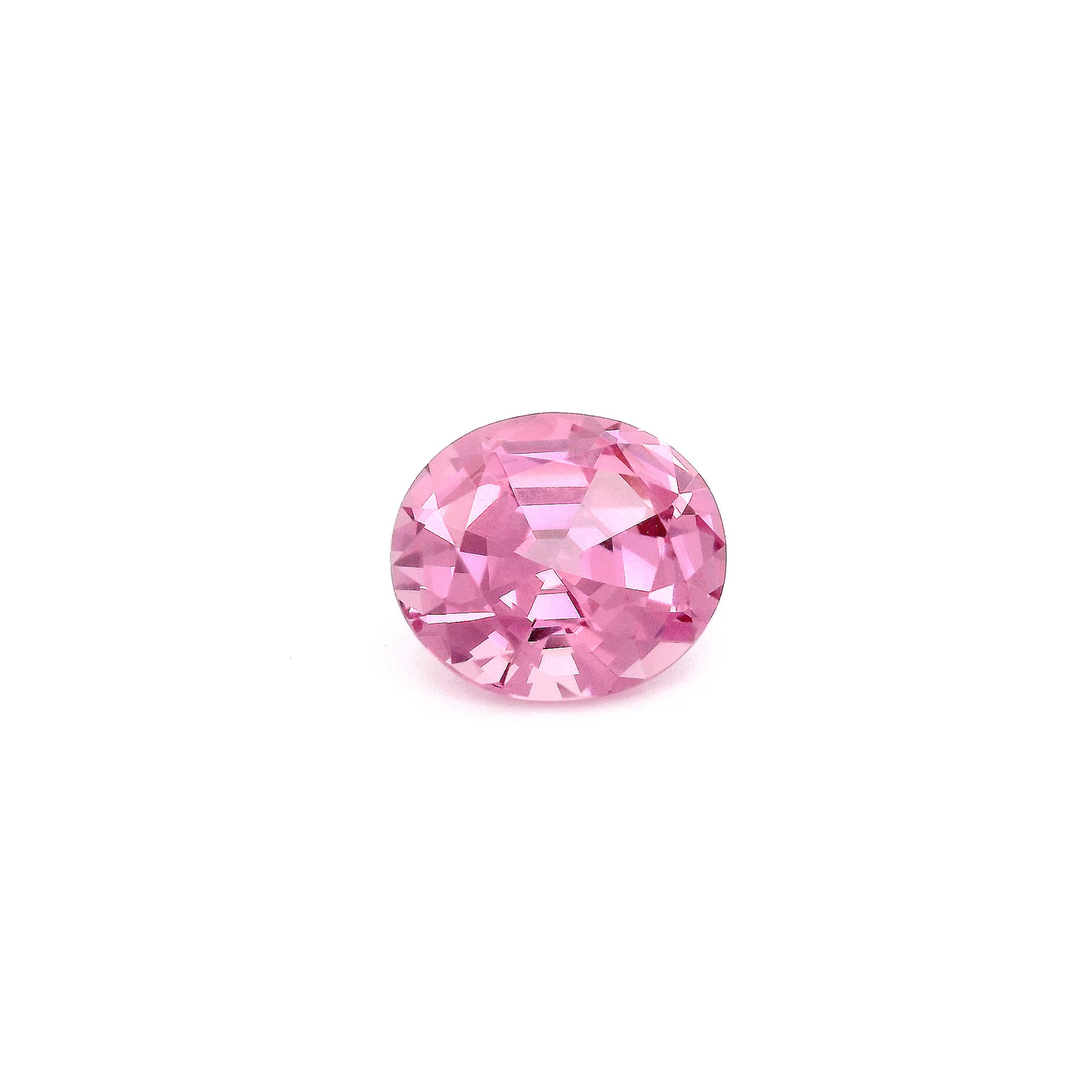 Spinelle rose 1,90 ct, forme oval, couleur rose, vue globale