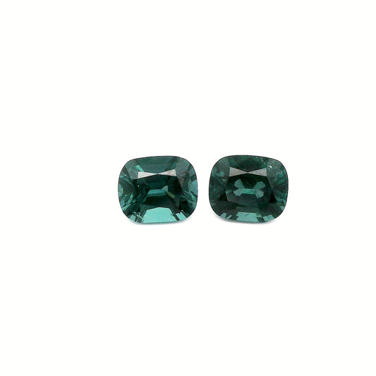 Paire de Spinelles verts 1.97 carat
