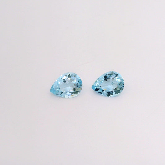 Paire d'Aigue-Marines  1,90 carat