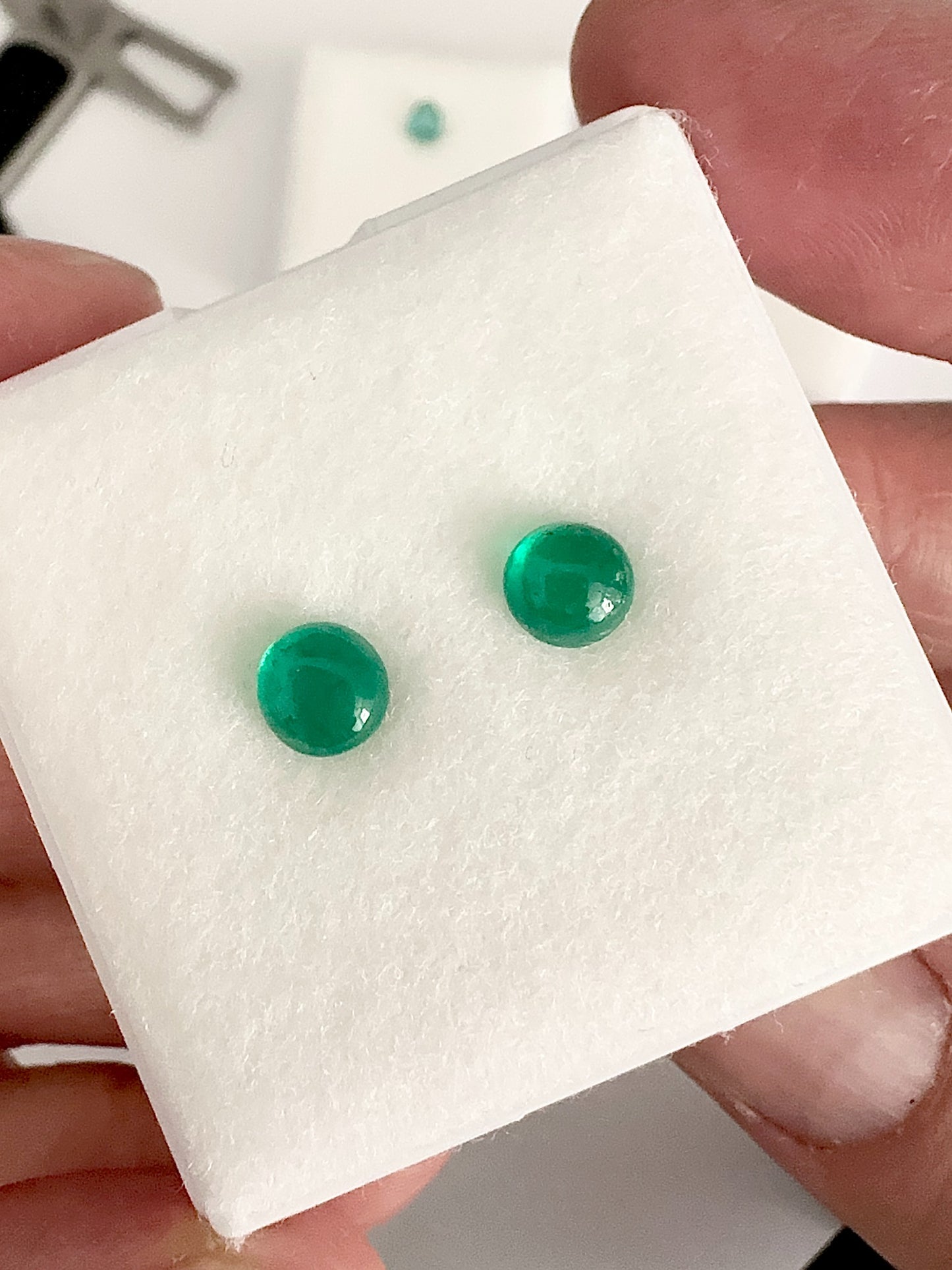 Paire d'émeraudes de Colombie 1.51 carat