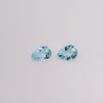 Paire d'Aigue-Marines  1,90 carat