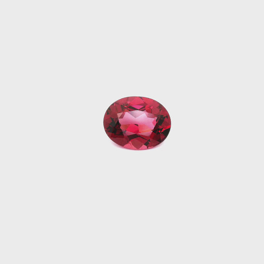video de grenat rhodolite de tanga tanzanie, ovale, 1.91 carat, pierreries gemmes france
