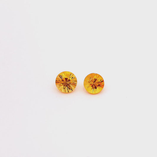 Paire de Grenats Spessartites 0.98 carat