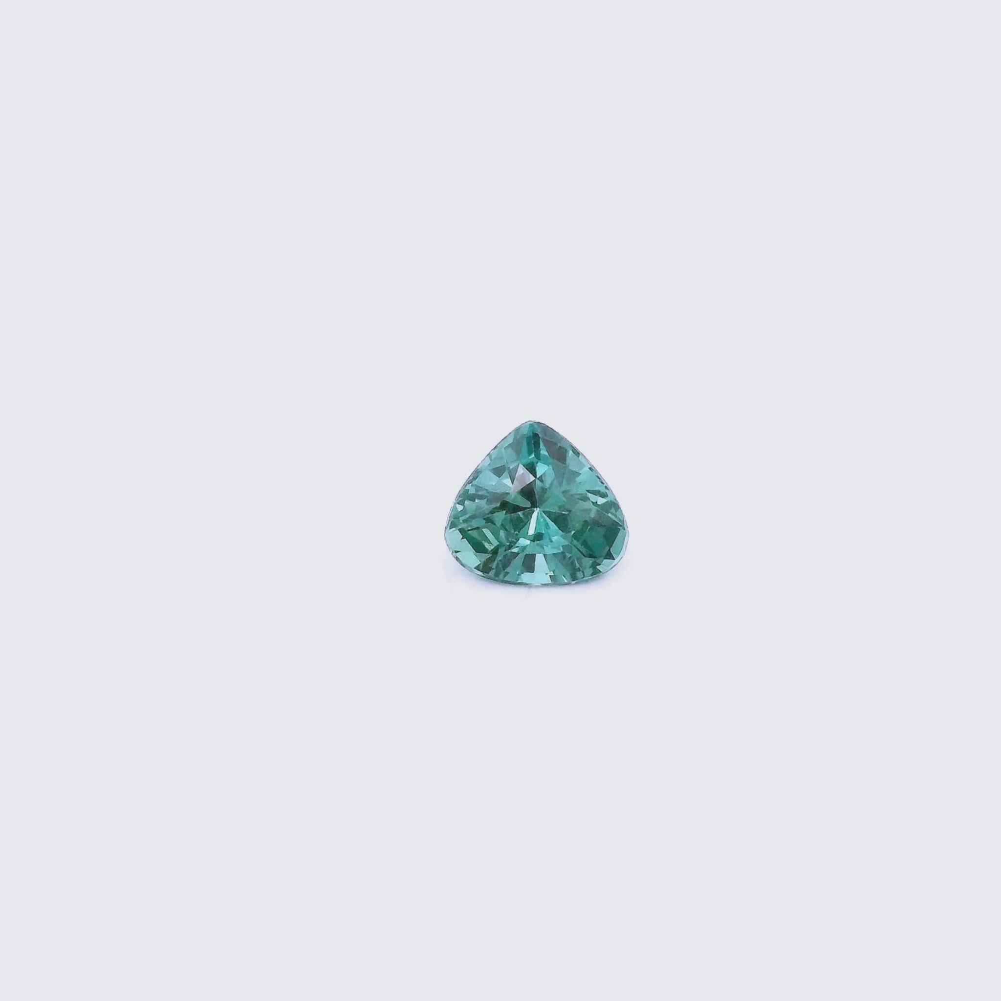 video saphir teal bleu vert taille trillon