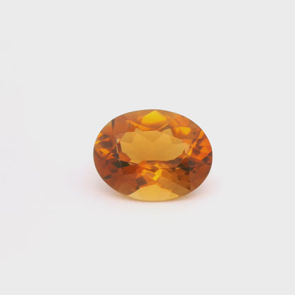 Vidéo de la Tourmaline oraange 2.49 ct, forme ovale, couleur orange vue globale