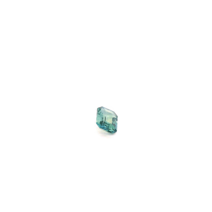 vue de profil saphir teal bleu vert