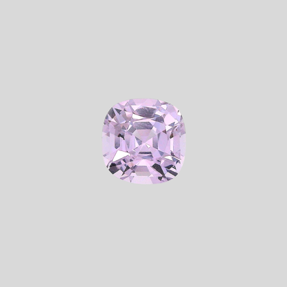 vue de face spinelle violet, lavande de Birmanie, poids 1.39 carat, pierreries gemmes france 