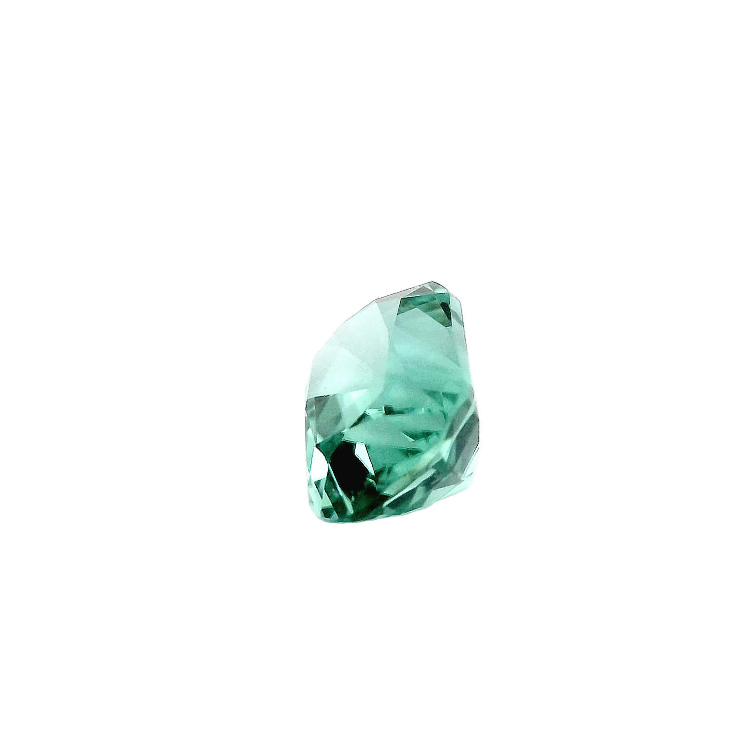Tourmaline Lagoon 1,34 ct couleur vert-bleu naturelle, forme coussin
